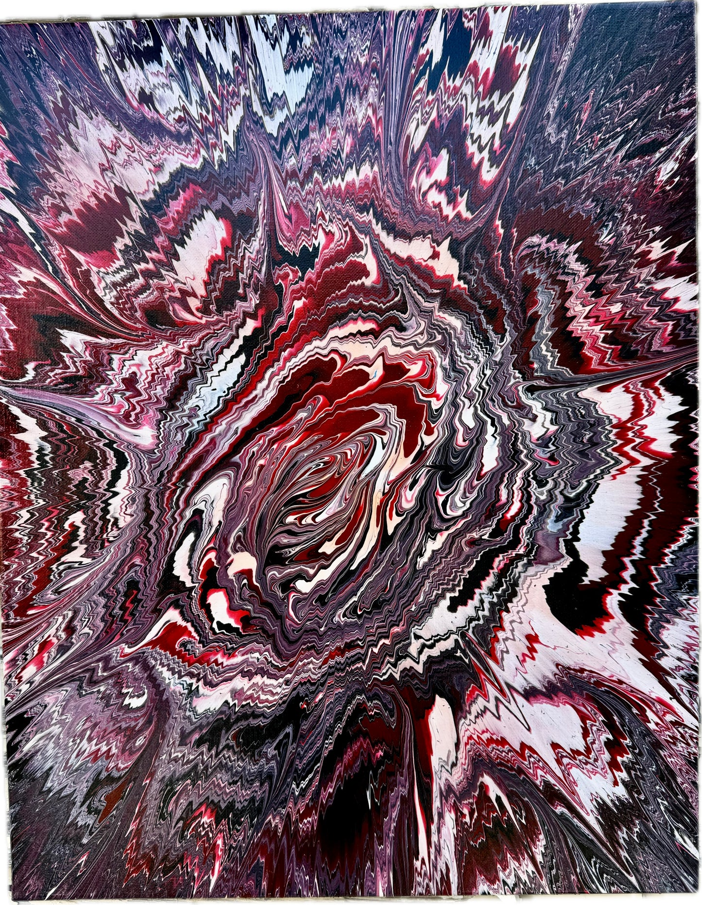 Red Midnight Hogan Creation Spin Art