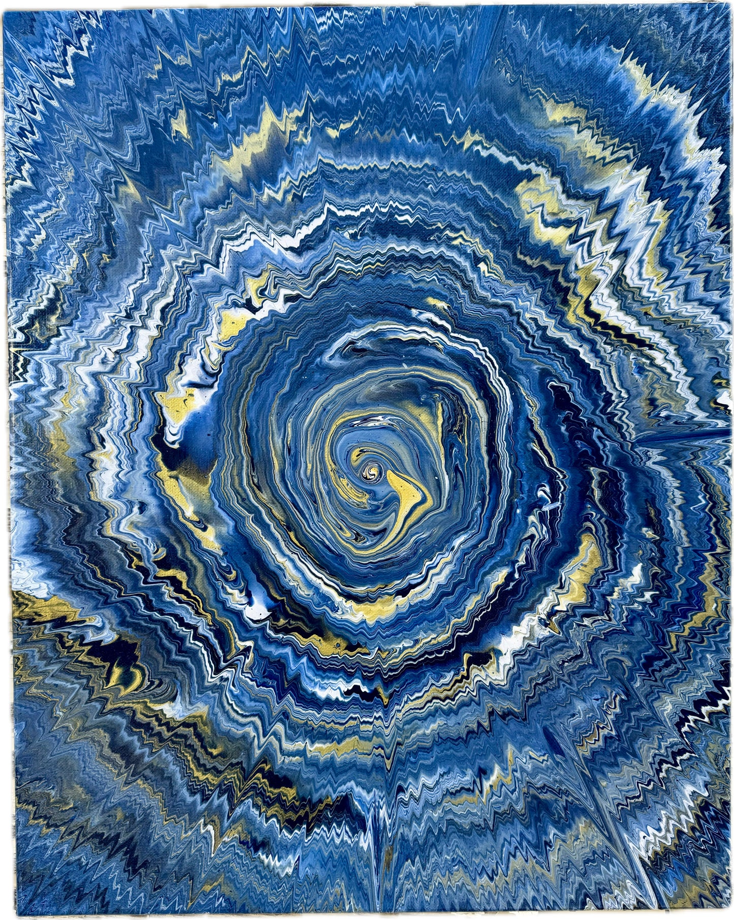 Midnight Luxe Spin Art Painting