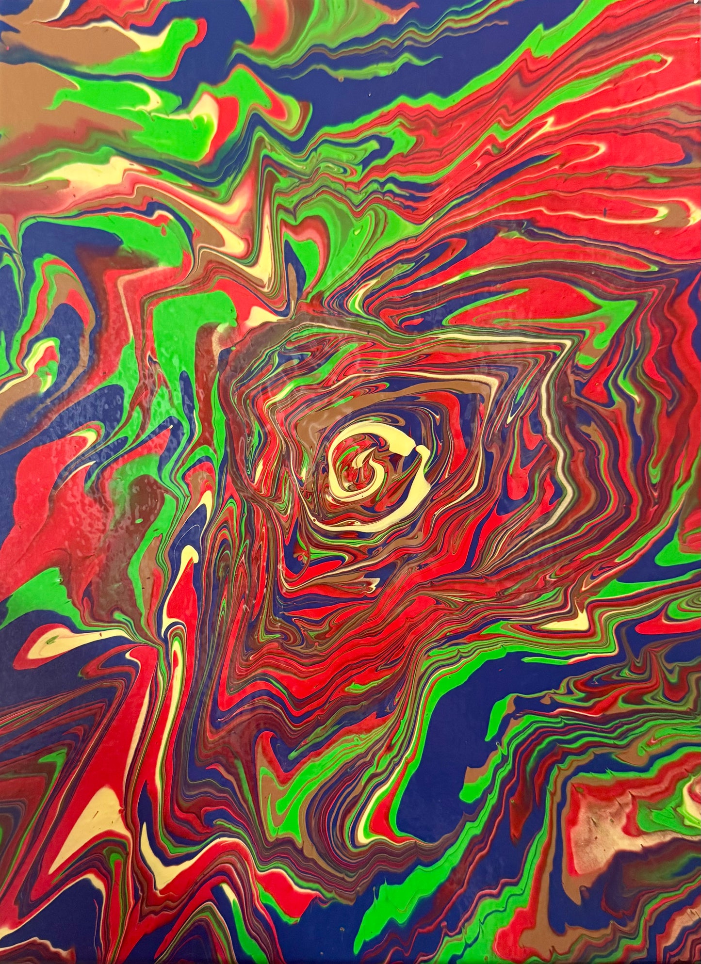 9x12 Red Baron Swirl Kyle Hogan Original Creations