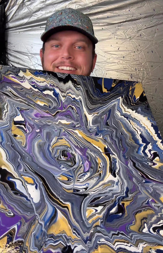 Custom Spin-Art ORIGINAL created on Livestream!