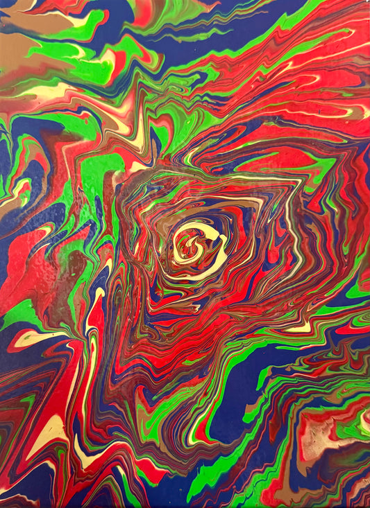 9x12 Red Baron Swirl Kyle Hogan Original Creations